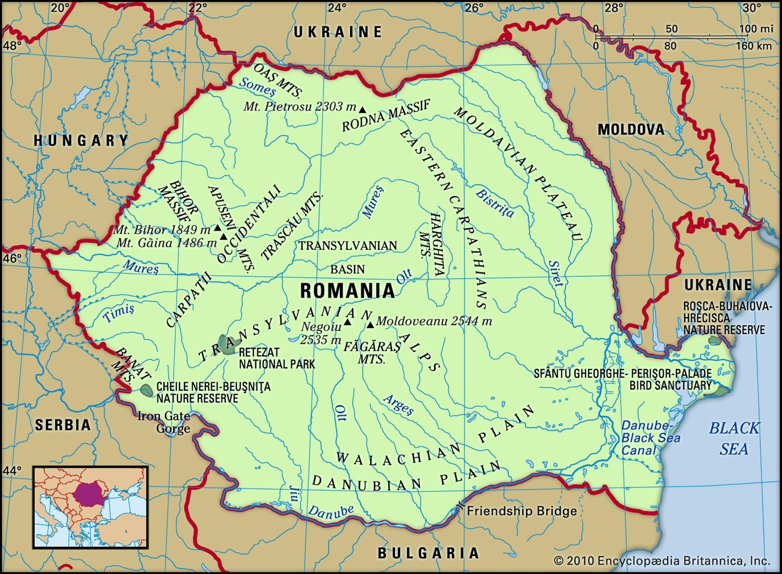Где находится румыния